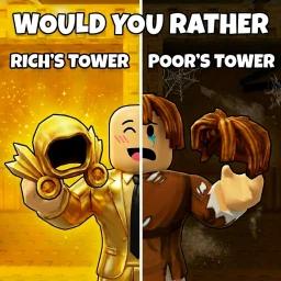 Would You Rather : Rich Or Poor Oufit Tower 💸 icon
