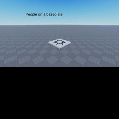 People on a baseplate icon