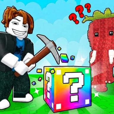 Thumbnail for Break a Lucky Block for Brainrots! Game