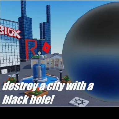 Destroy city with a black hole icon