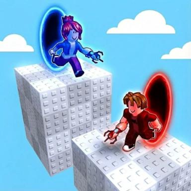 Thumbnail for 2 Player Portal Obby Game