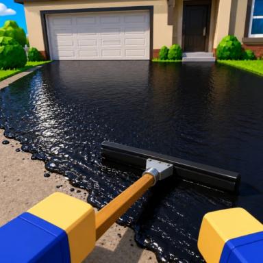 Thumbnail for Seal A Driveway [RELEASE 🛢️] Game