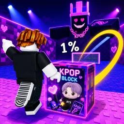 Kick a lucky block for Kpop icon