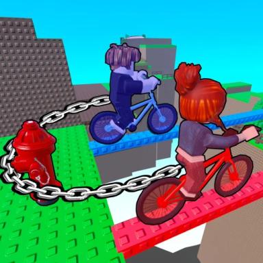 Thumbnail for Chained Bikes [2 Player Obby] Game