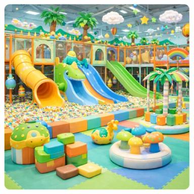 Thumbnail for Rainbow Fun Indoor Playground Kids Waterpark Game