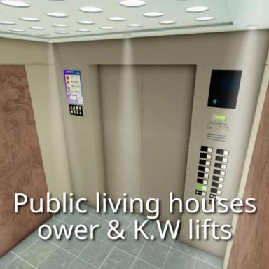 Public living houses tower & K.W lifts icon