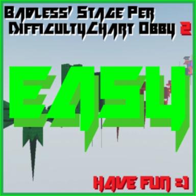 Badless' Stage Per Difficulty Chart Obby 2, nerfed icon