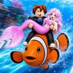 Thumbnail for Swim with fish to save mermaid Game
