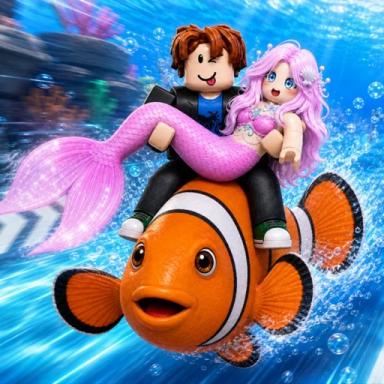 Thumbnail for Swim with fish to save mermaid Game