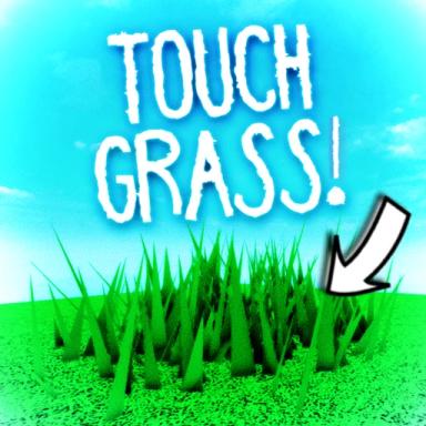 👆 wait in line to touch grass icon