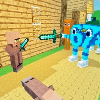 Thumbnail for Village vs Brainrot Game