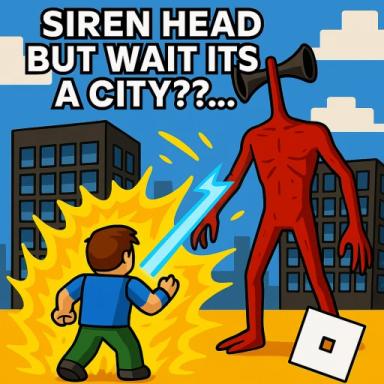 Thumbnail for ゘ Siren Head stranded but wait... it's in a town ゘ Game