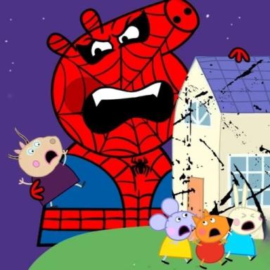 🕷️ Survive Peppa Spider Pig Family Killers! icon