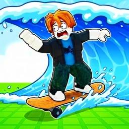 Thumbnail for 🛹Escape Tsunami on Skateboard Game