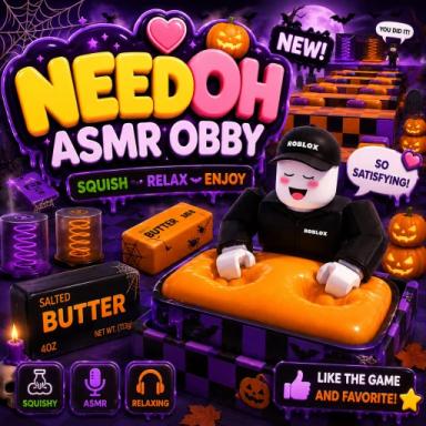 Thumbnail for [70% OFF] Needoh ASMR Obby 🧈🧸 Game
