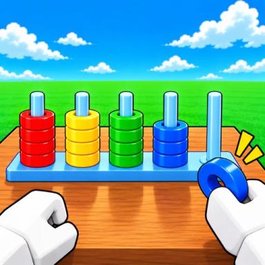 Thumbnail for [🌈⭕] Color Hoop Stack [1-2-3-4 Players] Game