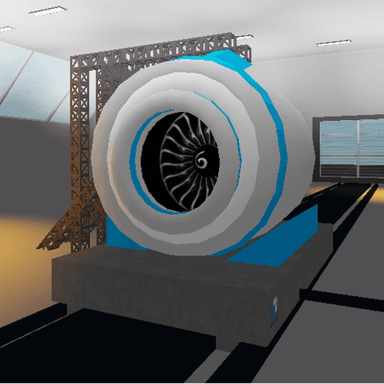 Jet engine test icon