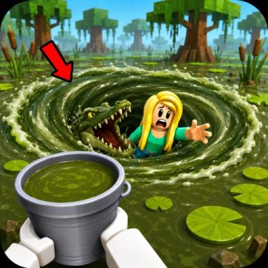 Thumbnail for 🪣 Scoop the Swamp! Game