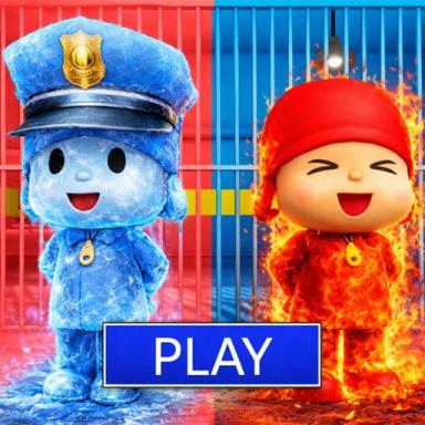 Thumbnail for WATER VS FIRE POCOYO PRISON RUN! (Obby) Game