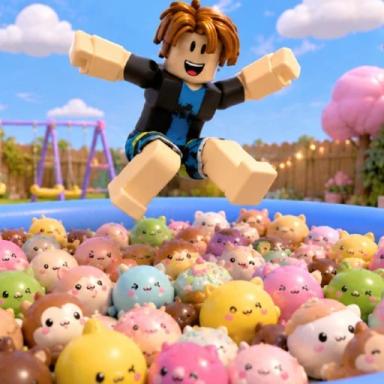 Thumbnail for Jump Into 1,000,000 Squishie's Game