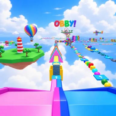 Thumbnail for 🌈 Mega Rainbow Obby ♡ Game