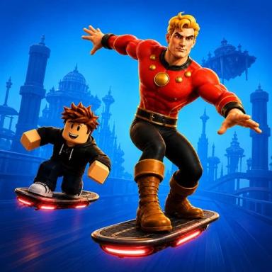Thumbnail for Flash Gordon: Hoverboard Obby Game