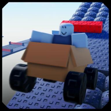 Thumbnail for obby but you drive a cardboard box Game
