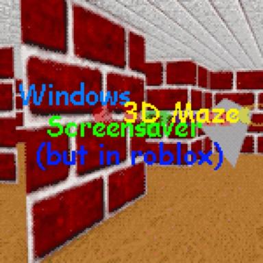Windows 3D maze screensaver (but in roblox) icon
