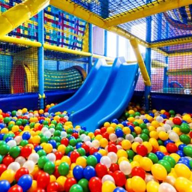 Indoor playground fun waterpark playplace fun kids icon