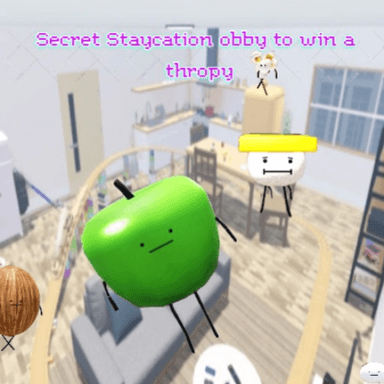 Secret staycation obby to win a trophy icon