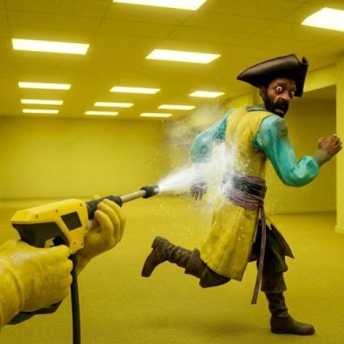 Thumbnail for [UPD 2🧼] Power Wash The Backrooms! Game