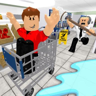 Thumbnail for Escape the Supermarket! Obby!! Game