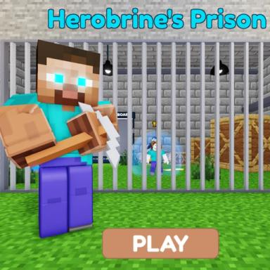 Thumbnail for HEROBRINE'S PRISON RUN! (Obby) Game