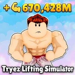 Thumbnail for [✨ADMIN ABUSE+ X350🎉] Tryez Lifting Simulator 💪 Game