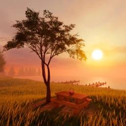 peaceful sunset (cozy) icon