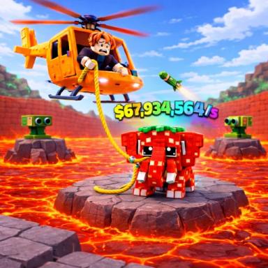 Thumbnail for Rescue Brainrots From Lava! Game