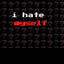 i hate myself i hate myself i hate myself i hate icon