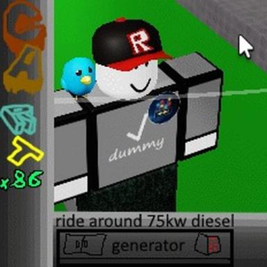 cart ride around 75kw generator: the continuity icon