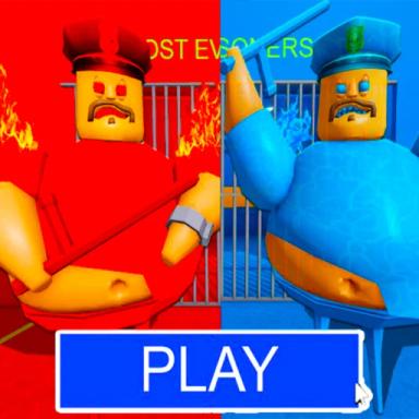 Thumbnail for FIRE VS WATER BARRY'S PRISON RUN (OBBY) Game