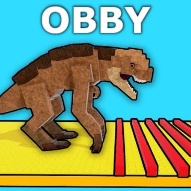 Thumbnail for (D-rex aka Distortus Rex) Jurassic Obby Game