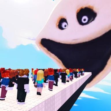 Thumbnail for 100 Players Jump Into Hungry Worm Game