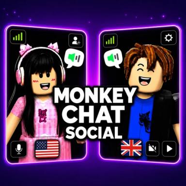 Monkey Chat 🔊 - Mini-Games! 🎮 icon