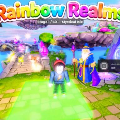 Thumbnail for Rainbow Realms Obby Game