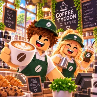 Thumbnail for 2 Player Coffee Shop Tycoon ☕ Game