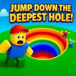 Thumbnail for Jump Down The Deepest Hole! Obby Game