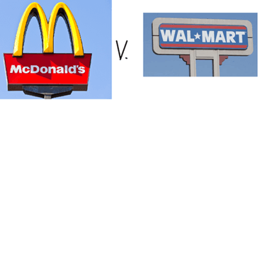 McDonald'# Vs. Walmart icon