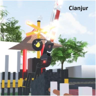 indonesia railroad crossing | Cianjur icon