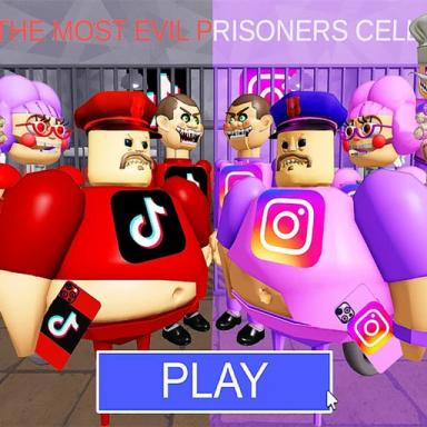 Thumbnail for TIKTOK Vs INSTA-GRAM BOSSES PRISON RUN! (Obby) Game