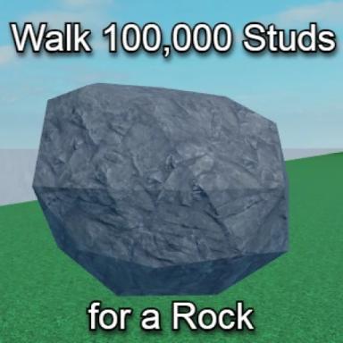 Walk 100,000 Studs for a Rock (SAVES PROGRESS) icon