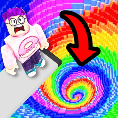 🌈 Fall 99999 Rainbow Spiral! Parkour Obby icon